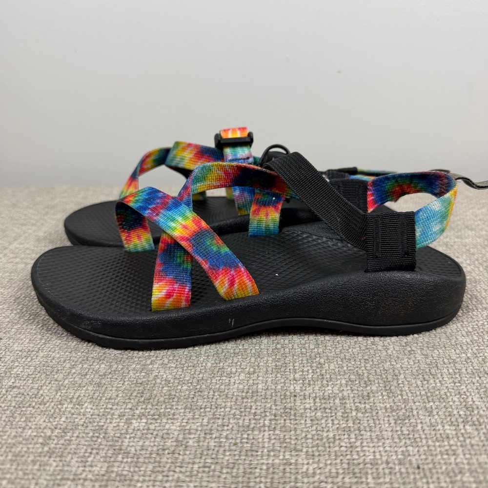 Chaco Z1 Ecotread Kids Sandals Rainbow Tie Dye Youth Size 6 Hiking Outdoor - Picture 9 of 12